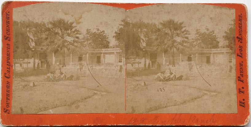 scarce antique US made H.T. Payne Stereoview card of Southern Californian Scenery